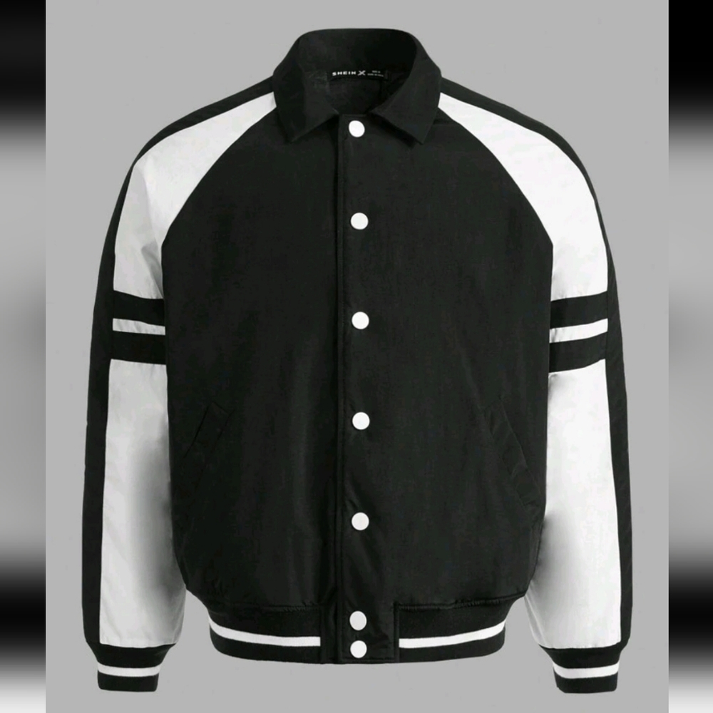 Brand new, SheinX Winter Puffer Jacket size s Black white
